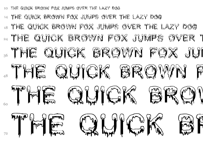 Jizz Mass font waterfall